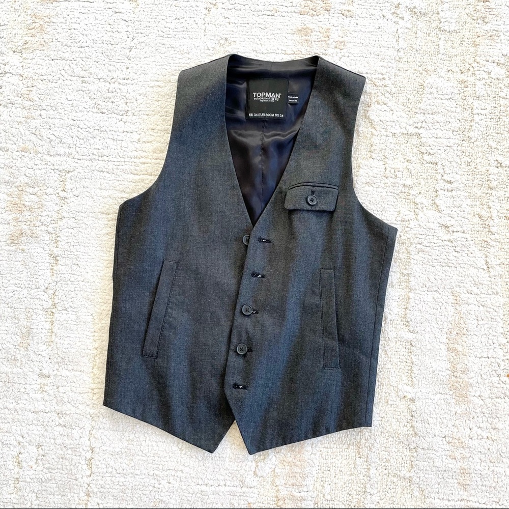 Topman button Vest